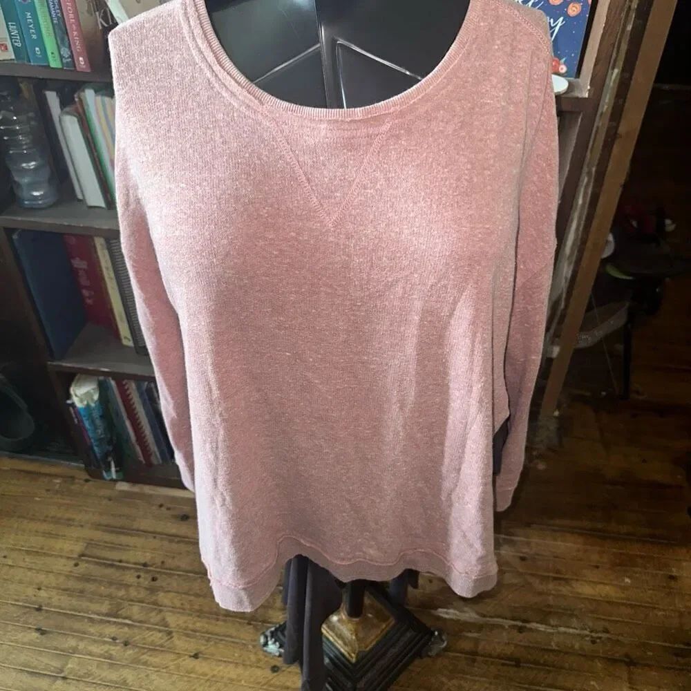 Z Supply scoop neck knit S oversized basic normcore top
